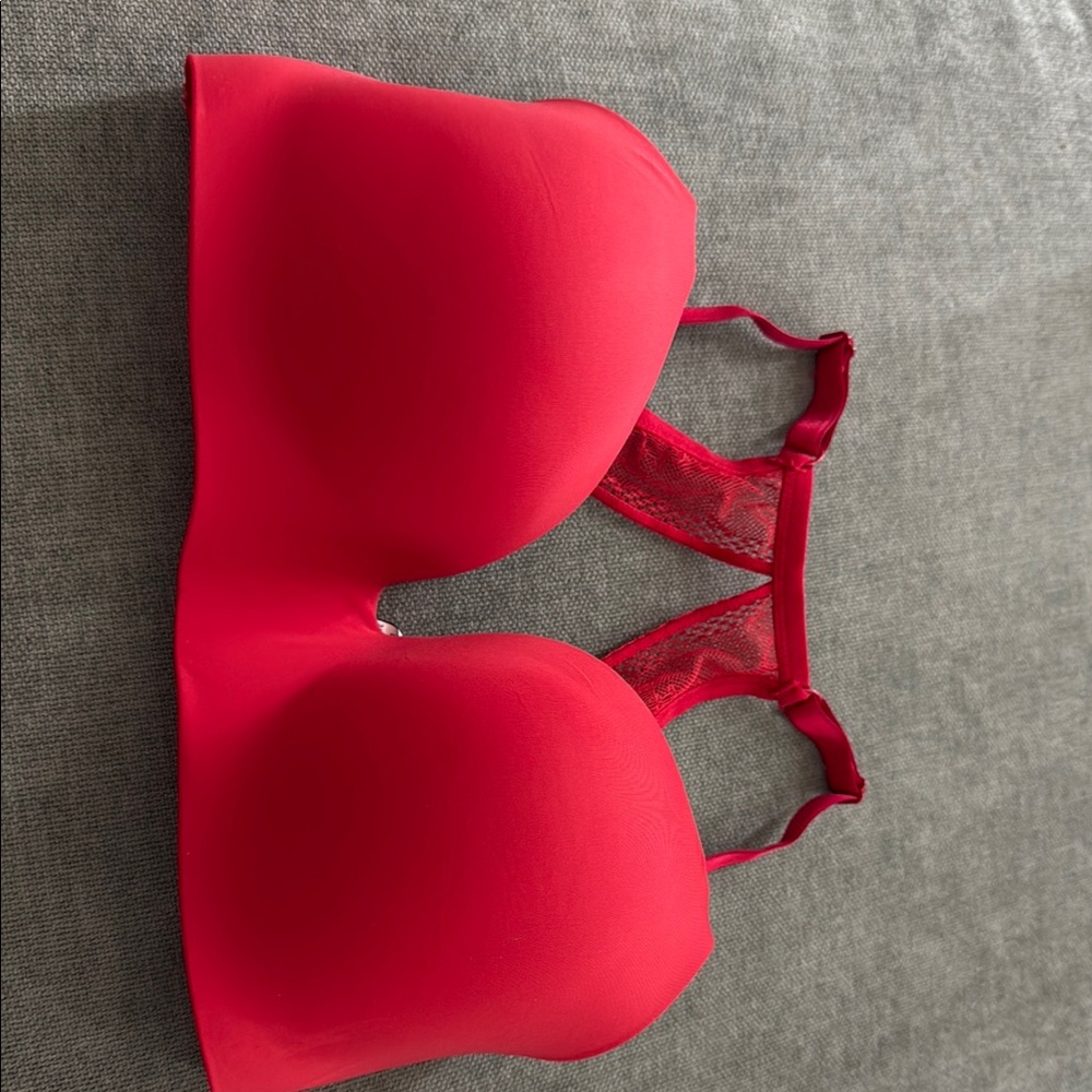 Victoria's Secret Red Seamless T-Shirt Bra
